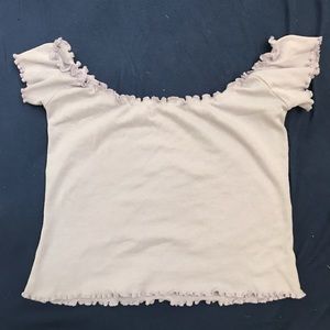 Ft the shoulder lilac top